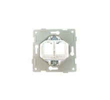 Суппорт информационной розетки под Keystone на 1, 2 порта (белый)