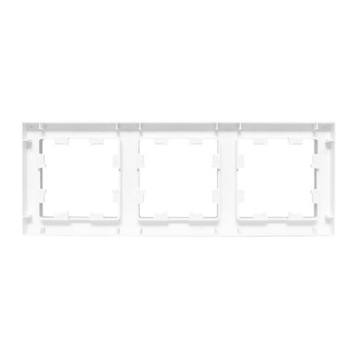 3 - местная рамка, белая, пластик Эпика EKF