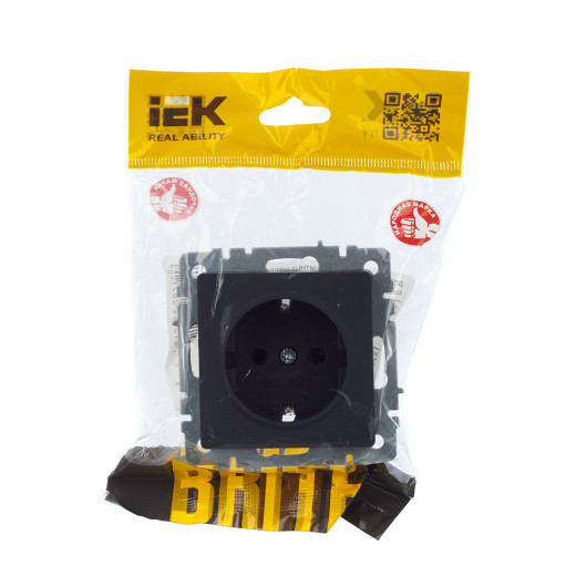 BRITE Роз. с з/к без з/ш 16А РС11-1-0-БрГ граф. IEK