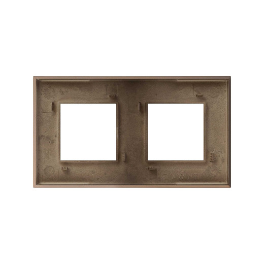 Рамка 2 поста (4 мод.), Avanti, золотистый жемчуг