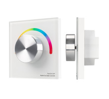 Arlight Панель SMART-P5-RGB-G-IN White (3V, Rotary, 2.4G) (IP20 Пластик, 5 лет)