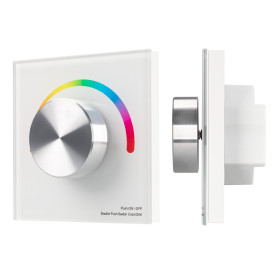 Arlight Панель SMART-P5-RGB-G-IN White (3V, Rotary, 2.4G) (IP20 Пластик, 5 лет)