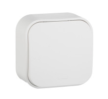 Legrand Quteo Белый Кнопка 1-клавишная 6А.