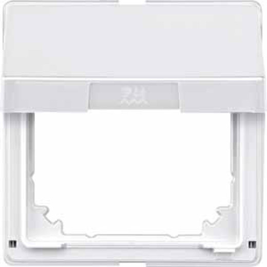 MERTEN Aquadesign ПРОМЕЖУТОЧН. КОЛЬЦО с крышкой, ПОЛ.БЕЛЫЙ