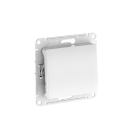 Systeme Electric Glossa Белый Выключатель 1-клавишный, сх.1, 10АХ, мех., быстрозажим. клем.