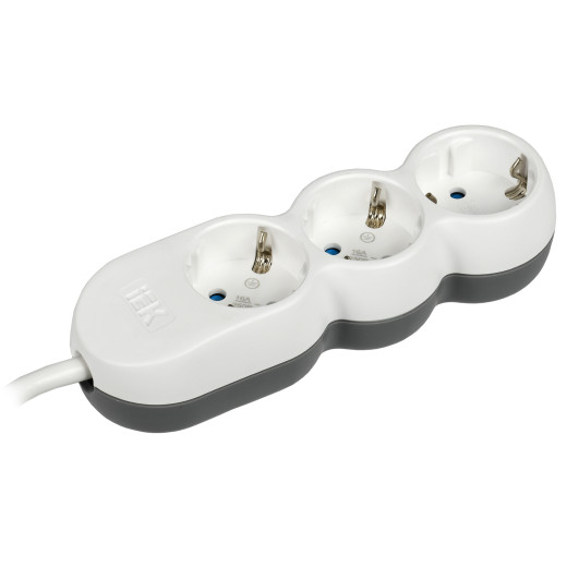 Удлинитель У03 3 места 2P+PE/1,5м 3х1,5мм2 16А/250В UNO IEK