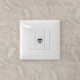 Компьютерная розетка RJ-45 без шторки в стену, кат.5е одинарная, Avanti, белое облако