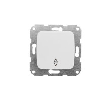 KRANZ DEA Переключатель 1кл прох. с/у 10А мех. Бел