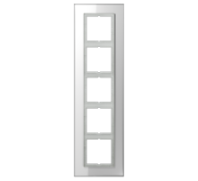 JUNG LS Plus Стекло белое Рамка 5-ая