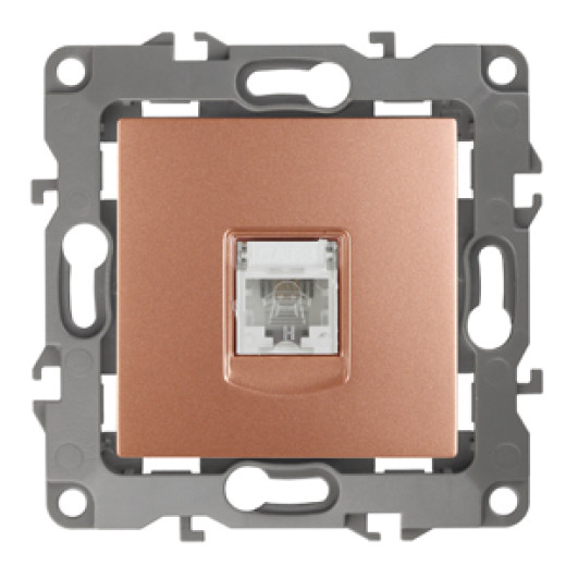 Розетка ЭРА Серия 12 12-3105-14 телефонная RJ11 IP20 медь