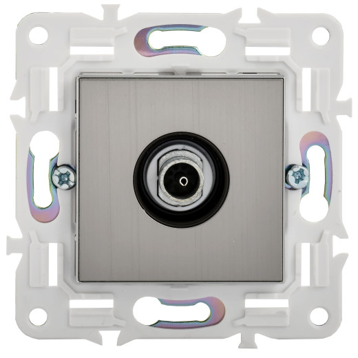 SKANDY Роз. TV оконечная SK-A12N никель IEK