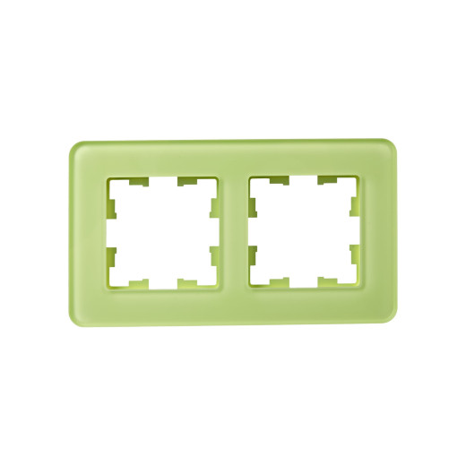 BRITE Рамка 2-мест. РУ-2-2-Бр стекло эко грин RE IEK