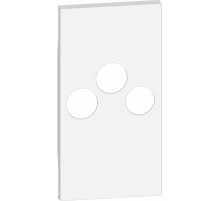 BT Living now Белый Лицевая панель для розеток TV-R-SAT 2 мод.