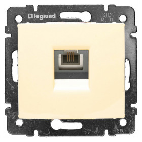 Legrand DIY Valena Крем Розетка ТЛФ 1-ая.