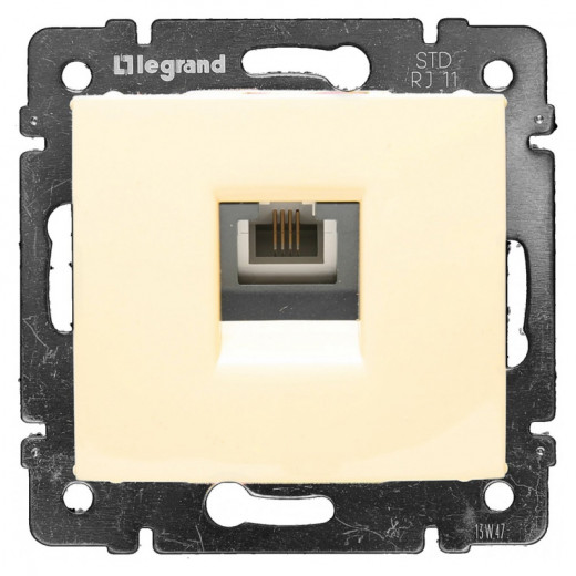 Розетка телефонная RJ11 - Legrand Valena - слоновая кость