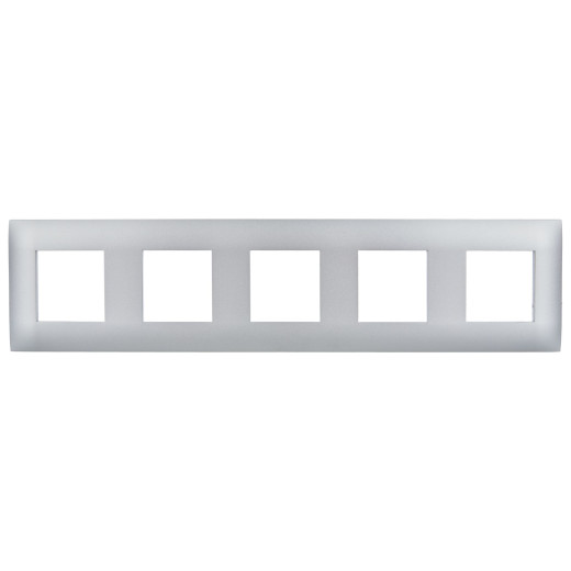 SKANDY Рамка 5-мест. SK-F05S сереб. IEK
