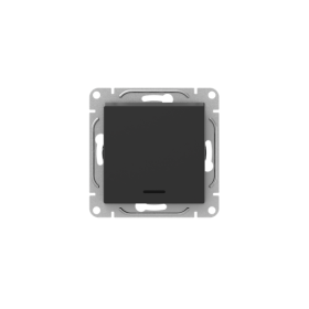 EKF Эпика Механизм выключателя, одноклавишный, с подсветкой, чёрный.