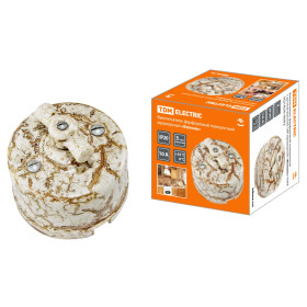 TDM Выключатель фарфоровый поворотный с ручкой (бантик) 10А мраморный «Болонь»