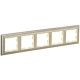 BRITE Рамка 5-мест. РУ-5-Бр беж./шамп. IEK
