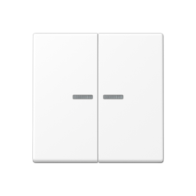 JUNG A Flow/A 550 Белый матовый Клавиша 2-ая с подсветкой