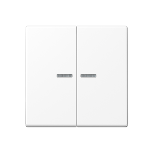 Клавиша для балансирных выключателей с окошком, дюропласт, белый матовый