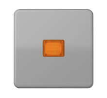 JUNG CD Серая Клавиша для 1-ая с/п с оранжевой линзой ударопрочная