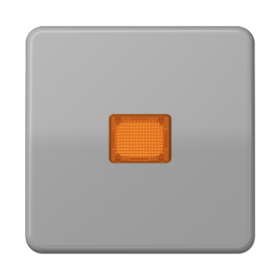 JUNG CD Серая Клавиша для 1-ая с/п с оранжевой линзой ударопрочная