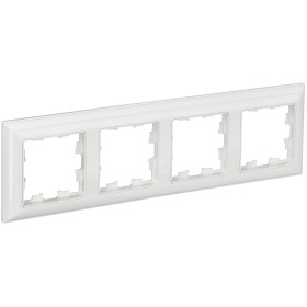 IEK BRITE DECOR Белый 3D-форма Рамка 4-м РУ-4-Бр