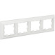 BRITE Рамка 4-мест. РУ-4-Бр бел./бел. IEK