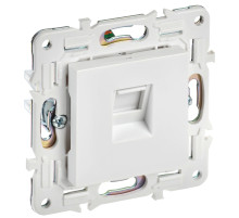 IEK SKANDY Арктический белый Розетка компьютерная RJ45 кат.5E SK-K01W