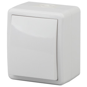 ЭРА Переключатель Эксперт 11-1403-01 IP54 10АХ-250В ОУ белый
