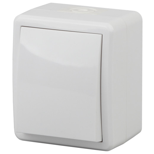 Переключатель ЭРА Эксперт 11-1403-01 IP54 10АХ-250В ОУ белый