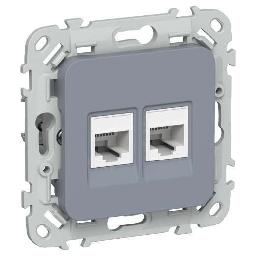 FLITE Роз. 2-я комп. RJ45 кат.5Е UTP РК5е-2-0-ФлМ мар. IEK