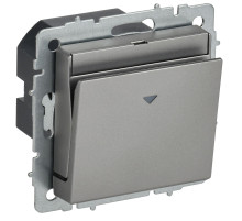 IEK BRITE Выключ. карточный 30А ВС10-1-8-БрС сталь