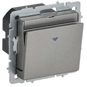 IEK BRITE Выключ. карточный 30А ВС10-1-8-БрС сталь