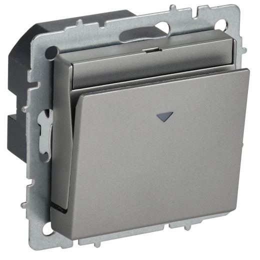 BRITE Выключ. карточный 30А ВС10-1-8-БрС сталь IEK
