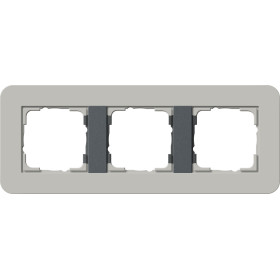 Gira E3 Серый/Антрацит Рамка 3-ая