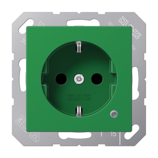 SCHUKO-розетка с индикацией