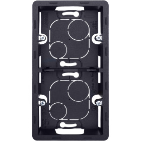 Legrand/Daccord INSPIRIA Антрацит Коробка накладного монтажа - 2 поста.