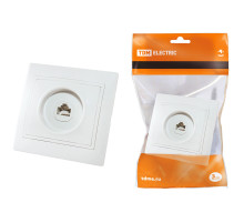 TDM Розетка компьютерная RJ45  белая 