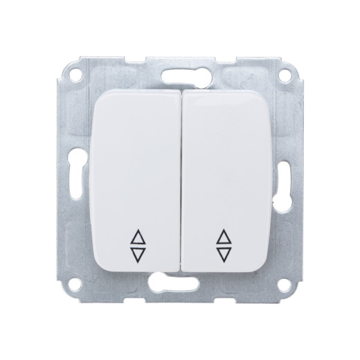 DEA Выключатель (переключатель) 2кл проx. с/у 10А меx. белый KRANZ