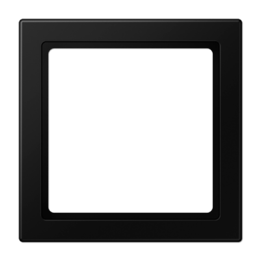 Рамка промежуточная для монтажа устройств 55х55, термопласт, черный матовый