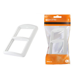 TDM Рамка 2-ая горизонтальная белая 