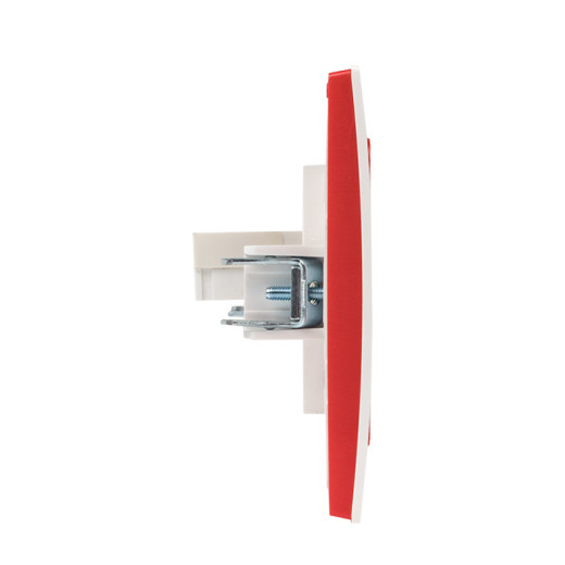 Стокгольм Рамка 2-местная белая с линией цвета красный EKF PROxima