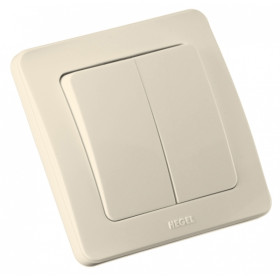 Hegel Мастер внутр Слоновая кость ВС10-351-01 Выключатель 2-клавишный