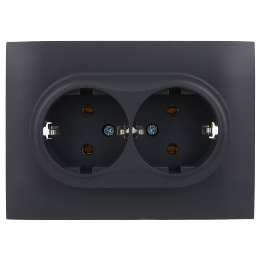 SKANDY Роз. 2-я с з/к без з/ш 16А сб. SK-R08T титан IEK