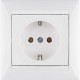 Розетка с заземлением - Legrand Valena - без шторок 16А 250В винтовые зажимы - белый