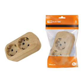 TDM Колодка розеточная 2 гнезда 2П+З 16А 250В 