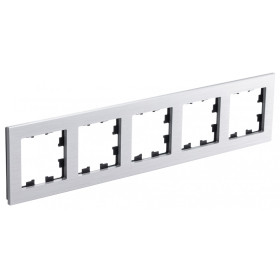 Systeme Electric AtlasDesign Nature Металл серебро Рамка 5-ая, универсальная