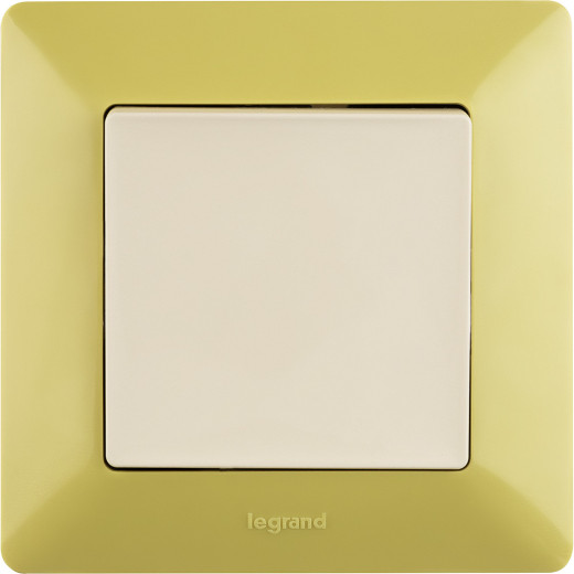 Valena LIFE.Выключатель 10АХ 250В с лицевой панелью.Безвинтовые зажимы.Слоновая кость